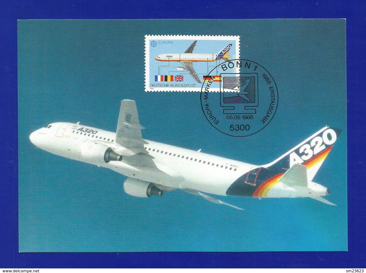 BRD 1988  Mi.Nr. 1367 , EUROPA - CEPT - Transport- Und Kommunikationsmittel - Maximum Carte - Erstausgabe 05.05.1988 - 1988