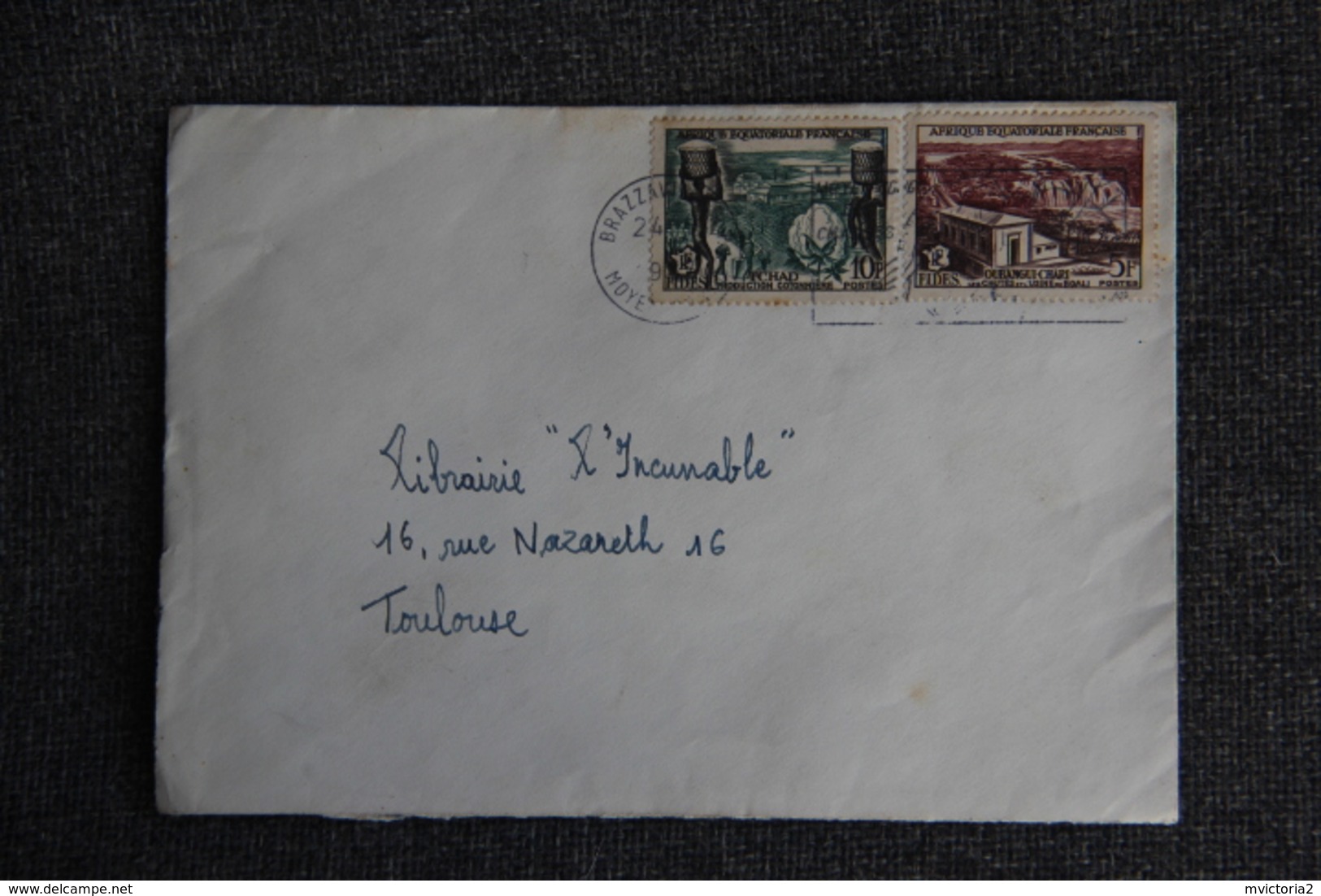 Lettre D'A.E.F ( BRAZZAVILLE ) Vers FRANCE - Covers & Documents