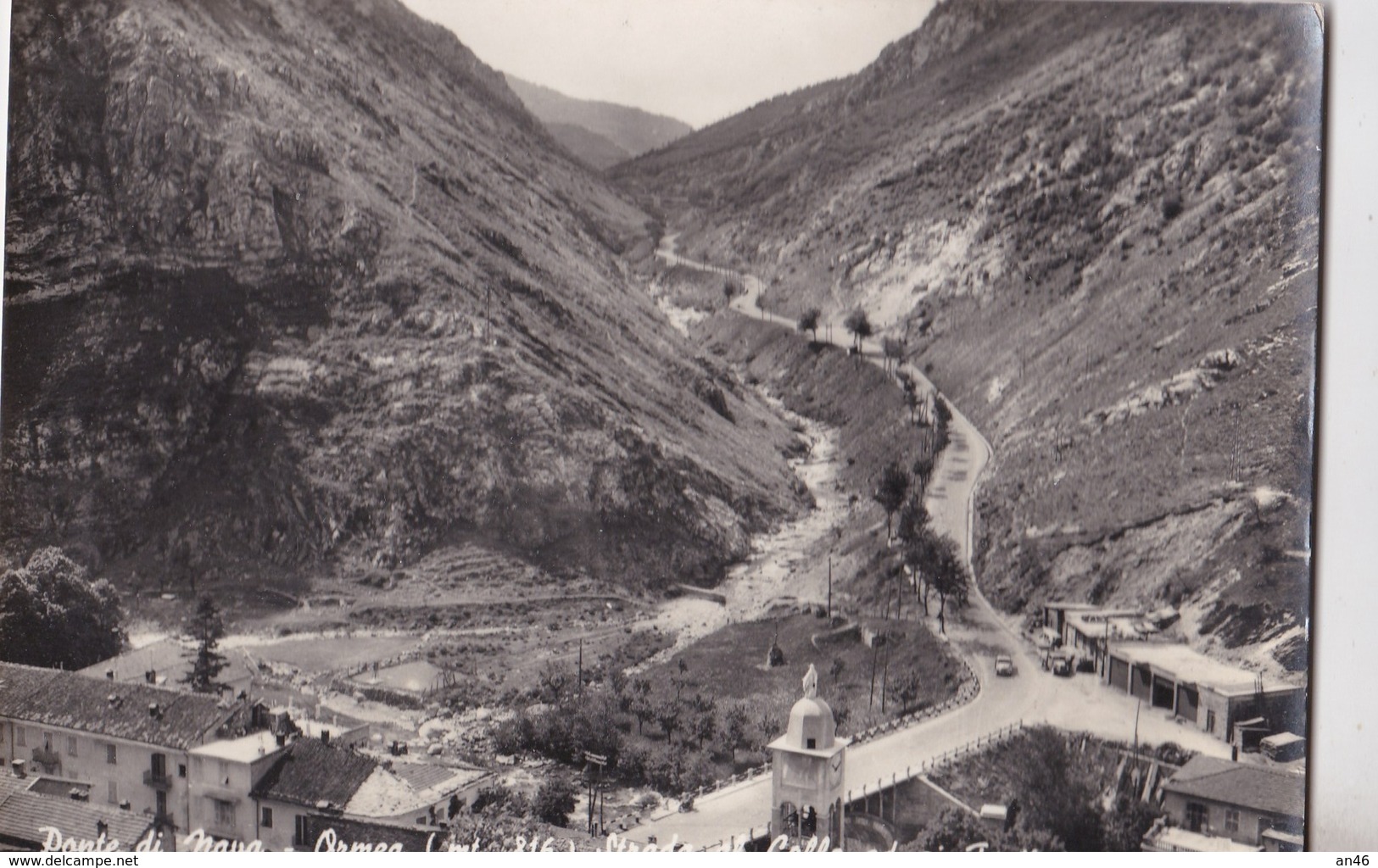 PONTE DI NAVA - ORMEA STRADA DI COLLE ED AI FORTI    VG  AUTENTICA 100% - Cuneo