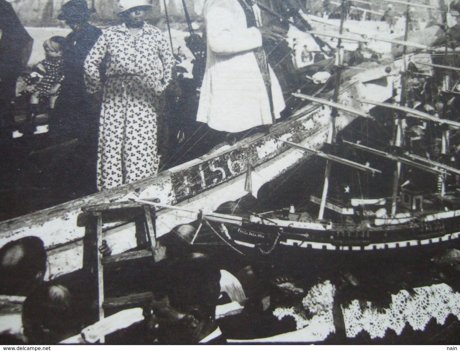 76 - ETRETAT ? - CARTE PHOTO - BENEDICTION BATEAU, MER ...+ BATEAU : " ETOILE DE LA MER " - RARE - - Etretat