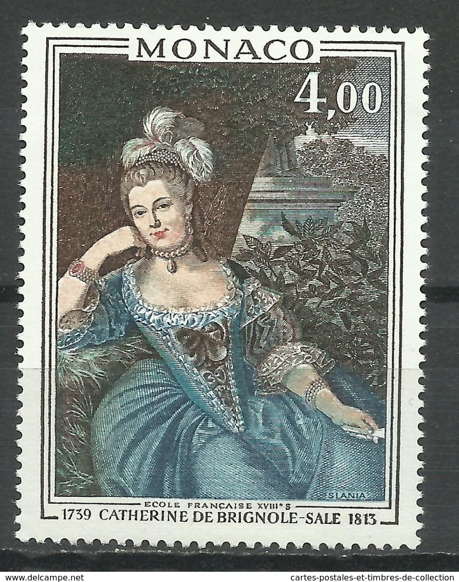 MONACO , 4 Frs , Princesse De Monaco , Catherine De Brignole-Sale , 1975 , N° YT 1030 , NEUF ** - Unused Stamps