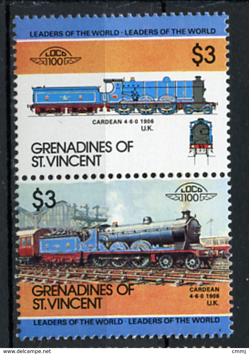 TRAINS - 1984 -  GRENADINES OF ST. VINCENT  - Mi. Nr. 338/39 -  NH -  (UP.70.39) - St.Vincent E Grenadine