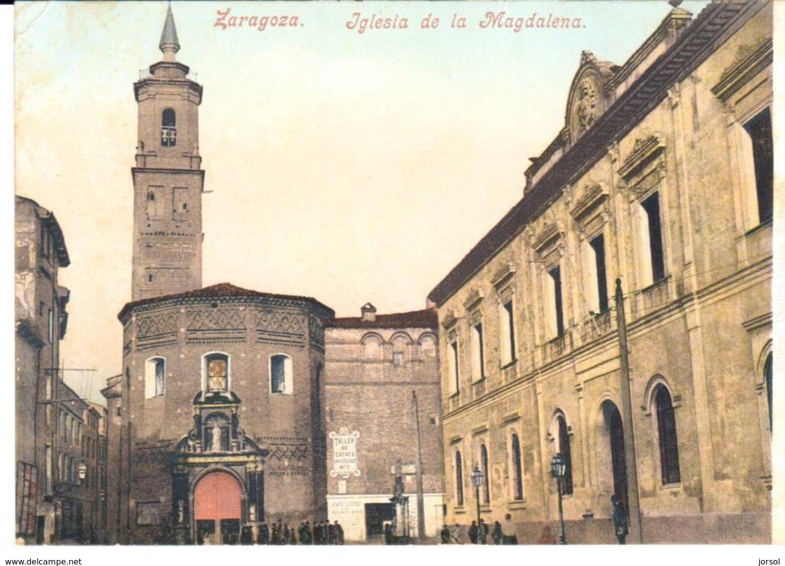 POSTAL   ZARAGOZA  -ESPAÑA  - IGLESIA DE LA MAGDALENA   (ÉGLISE DE LA MAGDALENA) - Zaragoza