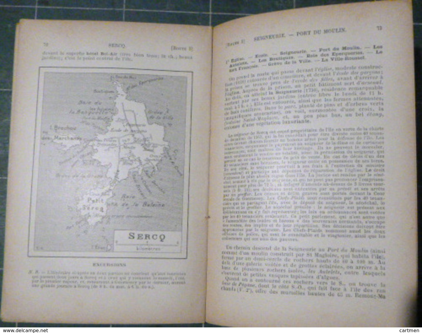 ILES ANGLAISES JERSEY GUERNESEY SERCQ AUREGNY JETHOU HERM GUIDE JOANNE 1902 RARE ET DETAILLE - Non Classés