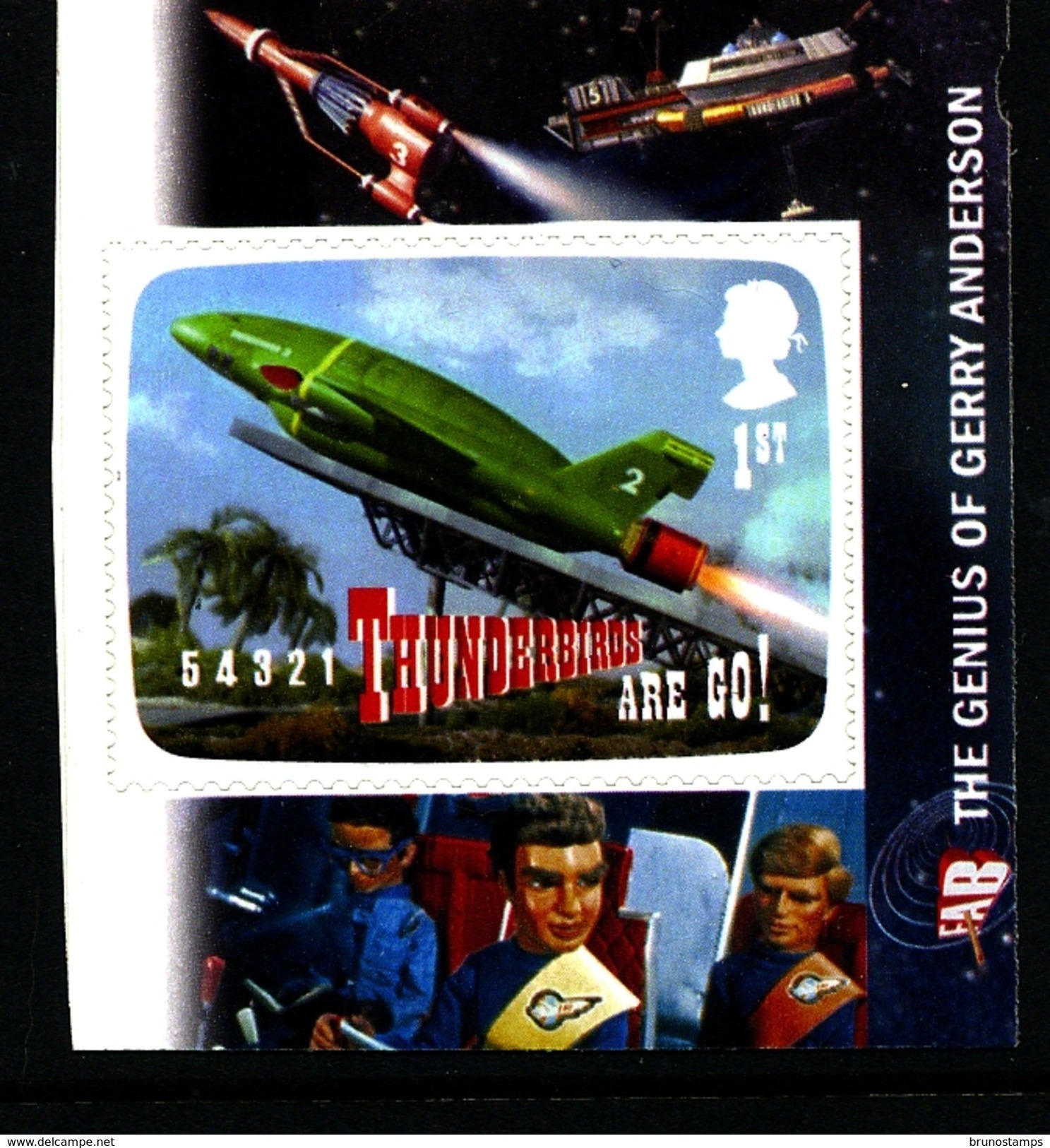 GREAT BRITAIN - 2011  1st CLASS THUNDERBIRDS  EX  BOOKLET   MINT NH - Nuovi