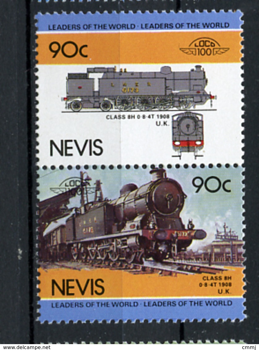 TRAINS - 1985 -  NEVIS  - Mi. Nr. 264/65 -  NH -  (UP.70.40) - St.Kitts E Nevis ( 1983-...)