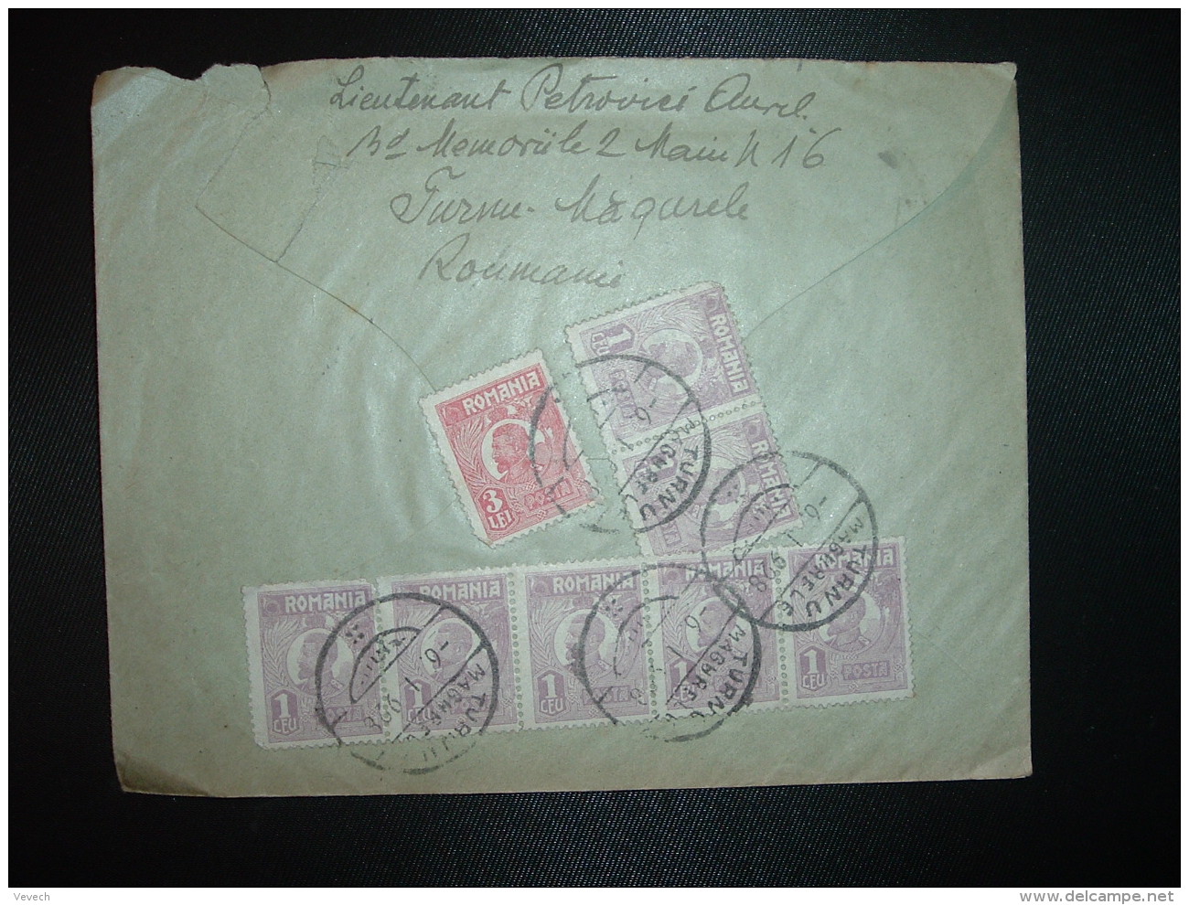 LETTRE Pour La FRANCE TP 3 L + TP 1 L X7 OBL.6 I 928 TURNU MAGURELE - Storia Postale