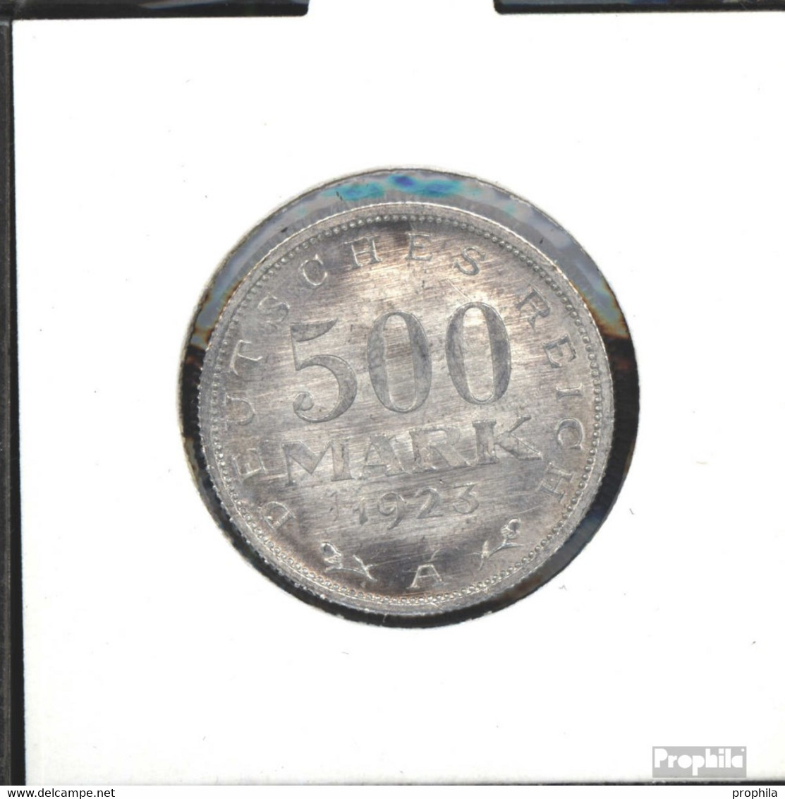 Deutsches Reich Jägernr: 305 1923 A Sehr Schön Aluminium Sehr Schön 1923 500 Mark Reichsadler Mit Umschrift - 200 & 500 Mark