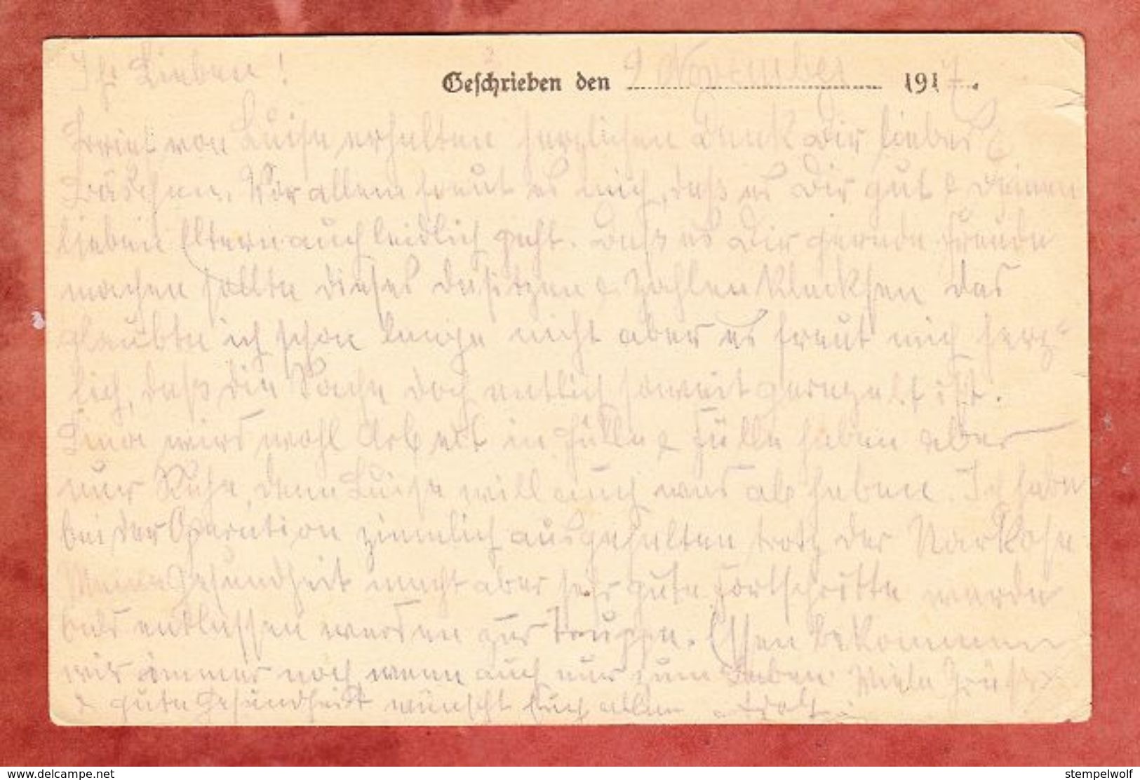 Feldpostkarte, Nach Sobernheim 1917 (47770) - Lettres & Documents