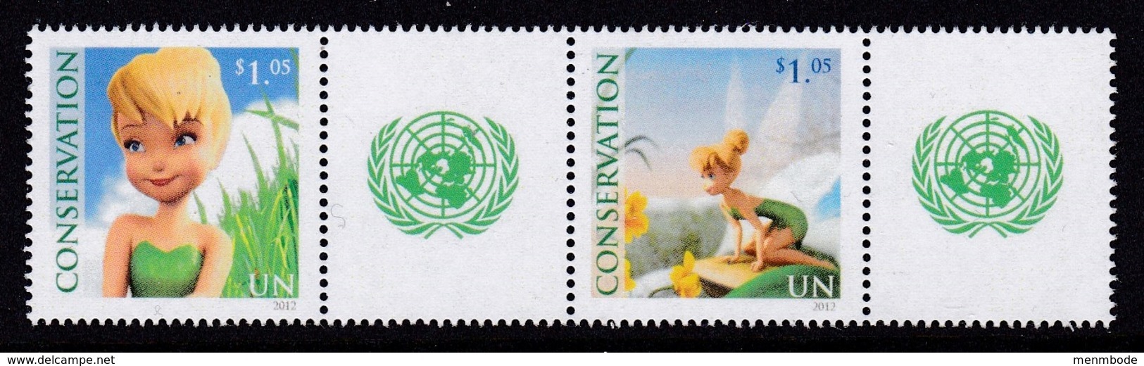 UNO VN ONU New York 2012 Conservation Tinkerbell Pair MNH - Ongebruikt