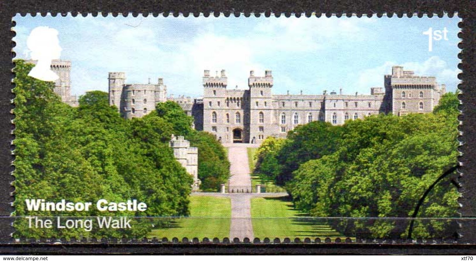 GREAT BRITAIN 2017 Windsor Castle: 1st Class NVI The Long Walk - Usati