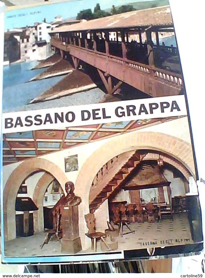 7 CARD BASSANO DEL GRAPPA VEDUTE  PAESE PIAZZA PONTE  VBN1970/85 GP22753 - Vicenza