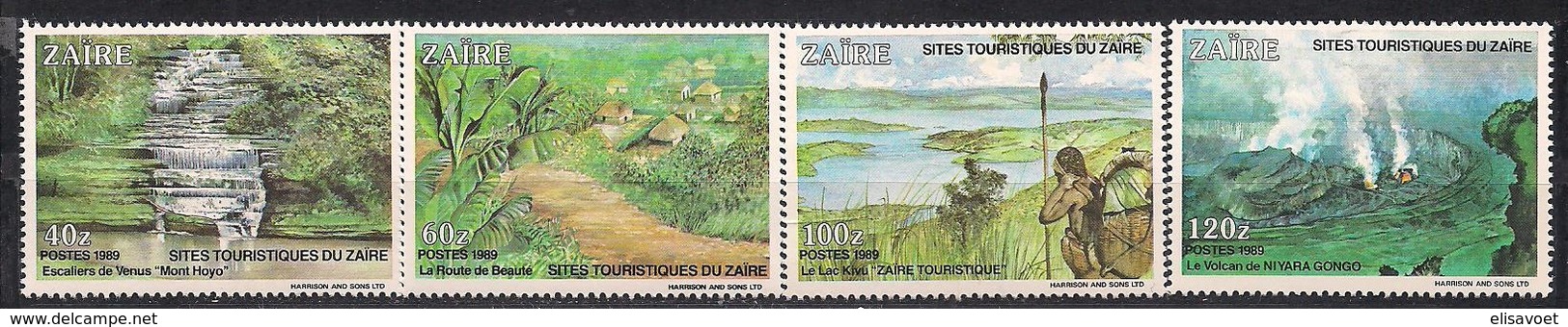 Zaire 1990 OCBn°  1414 - 1417*** MNH Cote 4,50 Euro - Neufs