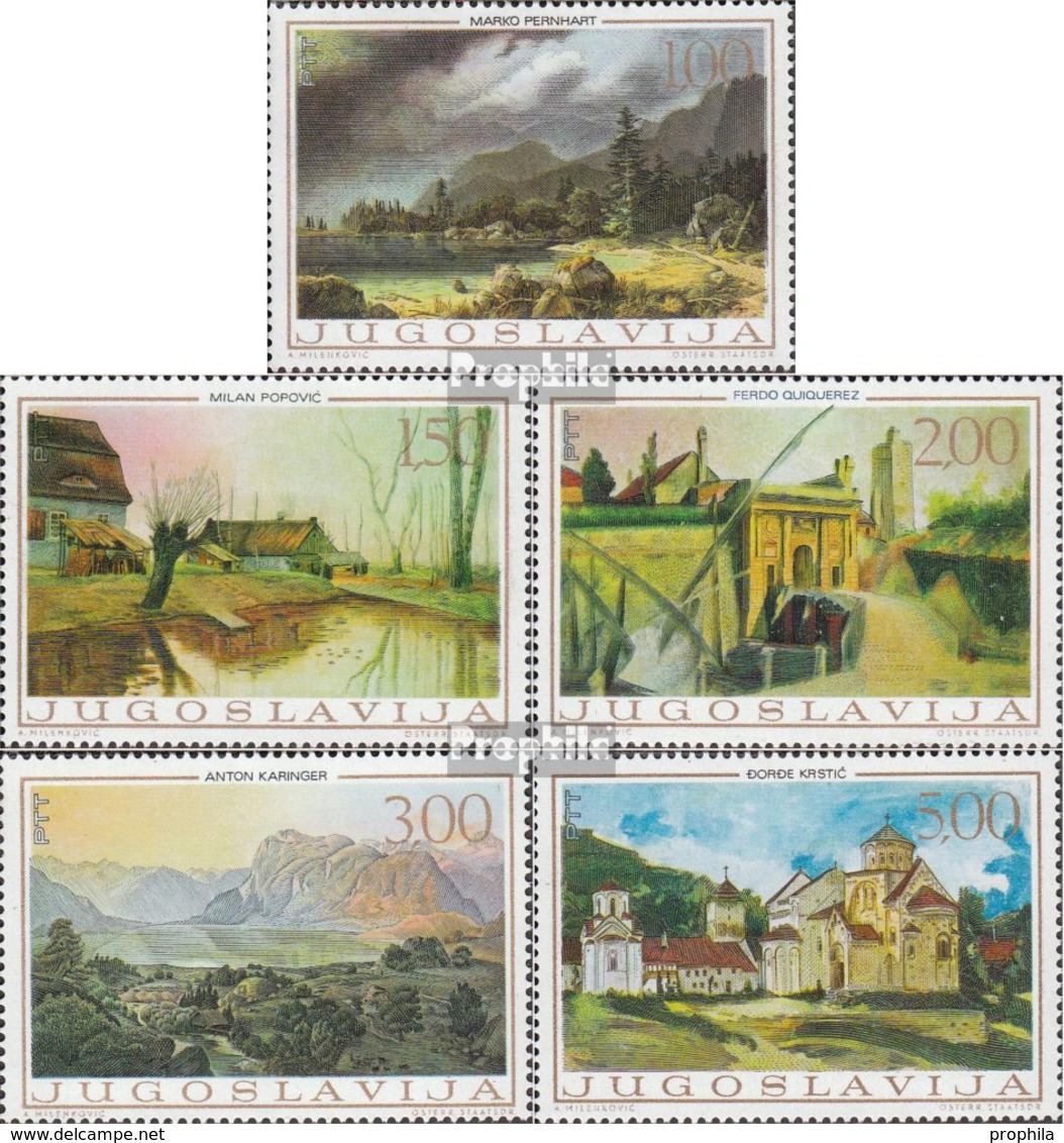 Jugoslawien 1298-1302 (kompl.Ausg.) Postfrisch 1968 Jugoslawische Kunst - Ungebraucht