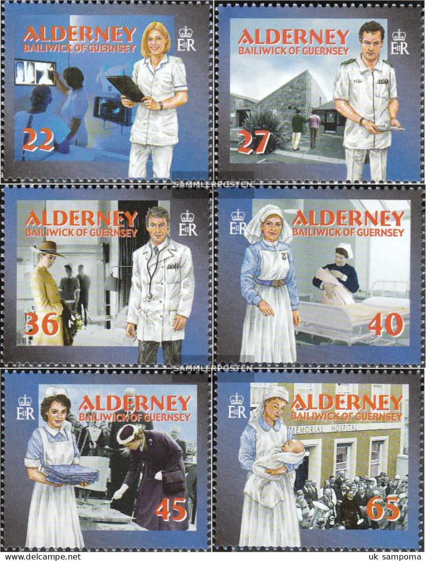 United Kingdom - Alderney 167A-172A (complete Issue) Unmounted Mint / Never Hinged 2001 Health Care - Alderney