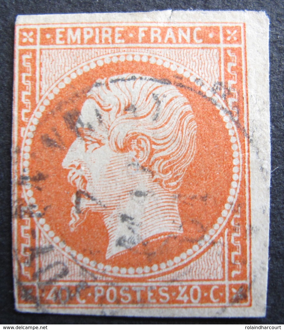 Lot FD/1014 - NAPOLEON III N°16a Orange Vif - CàD : LE PUY EN VELAY / 7 MAI 1861 - Petits Défauts - Cote : 28,00 € - 1853-1860 Napoléon III
