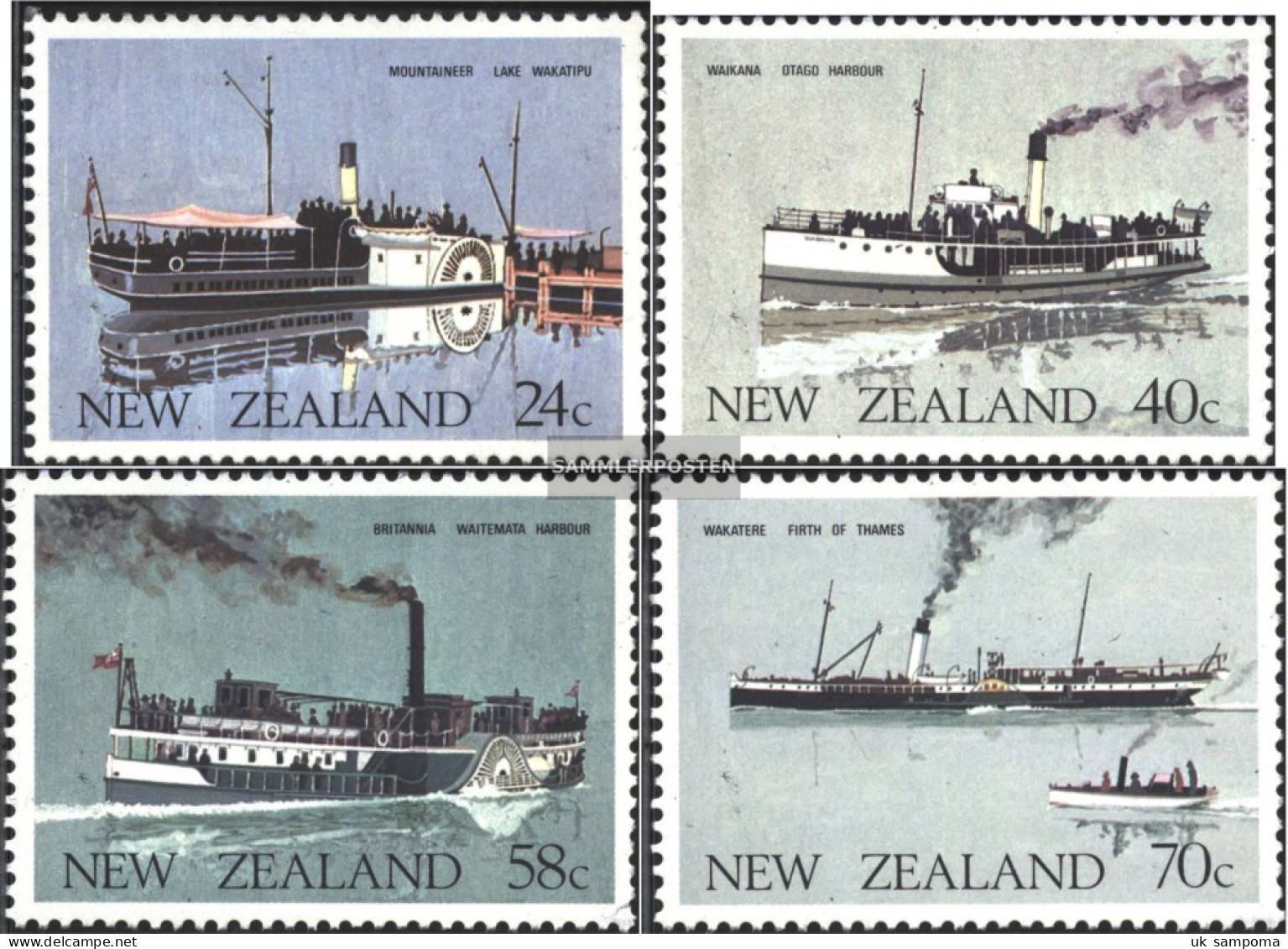 New Zealand 893-896 (complete Issue) Unmounted Mint / Never Hinged 1984 Fährschiffe - Unused Stamps