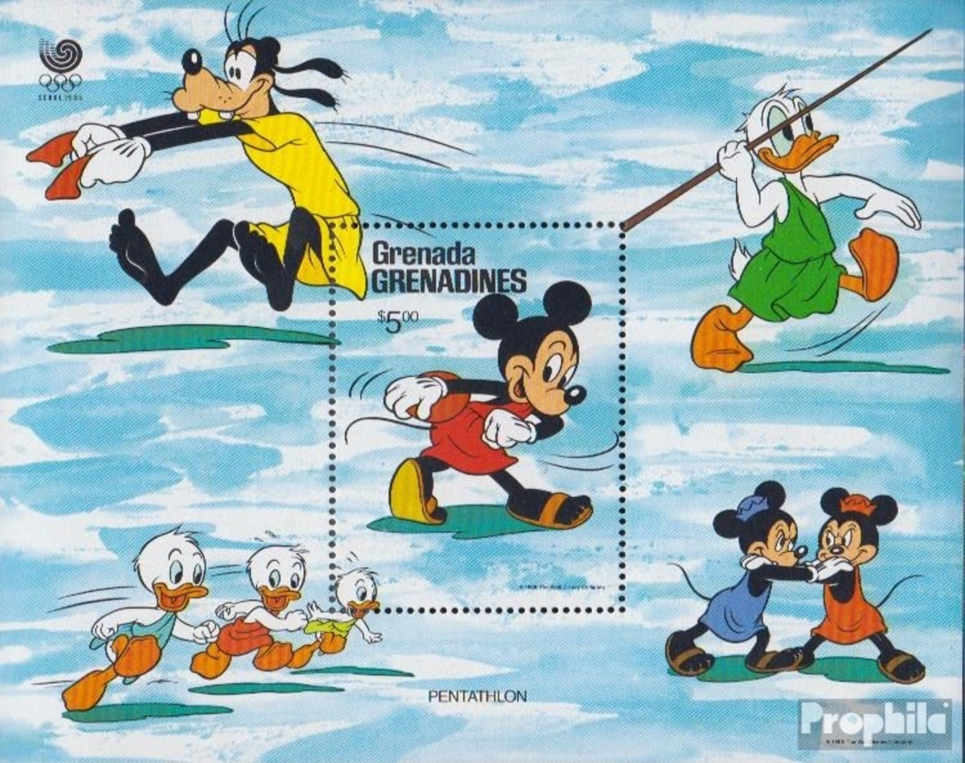 Grenada-Grenadinen Block143 (kompl.Ausg.) Postfrisch 1988 Walt-Disney-Figuren - St.Vincent E Grenadine