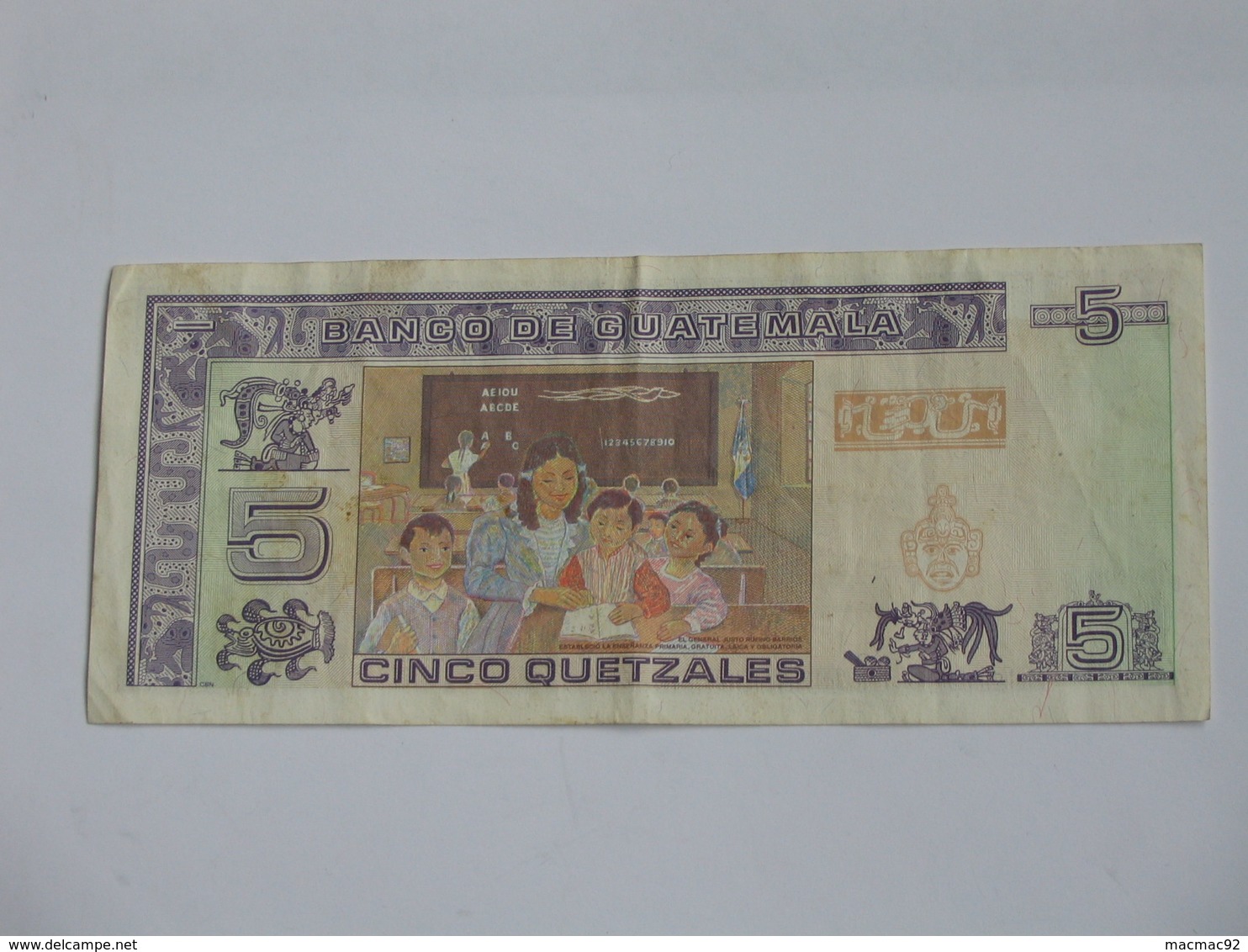 5 Cinco Quetzales 1995 - Banco De Guatemala   **** EN ACHAT IMMEDIAT **** - Guatemala