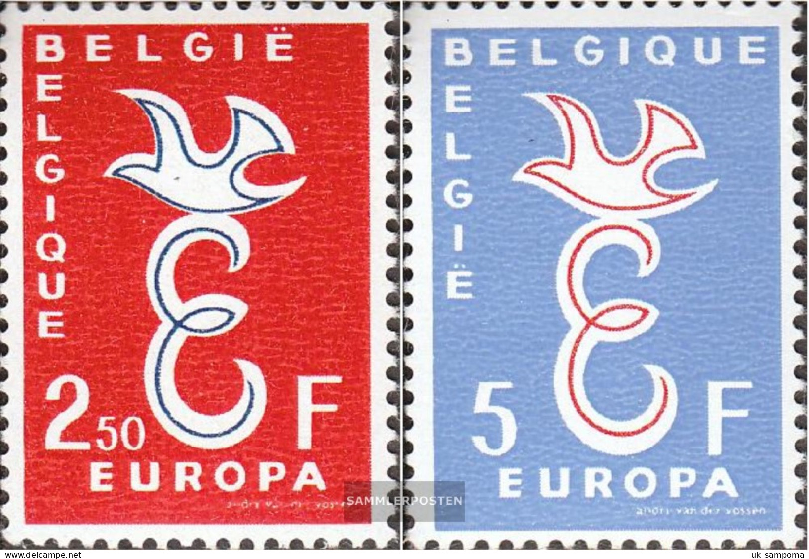 Belgium 1117-1118 (complete Issue) Unmounted Mint / Never Hinged 1958 Europe - Unused Stamps