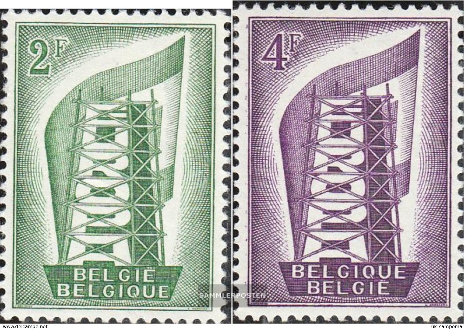 Belgium 1043-1044 (complete Issue) Unmounted Mint / Never Hinged 1956 Europe - Unused Stamps