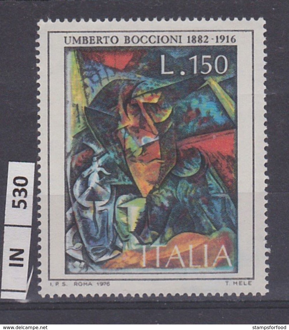 ITALIA REPUBBLICA, 1976	Boccioni  Nuovo - 1971-80:  Nuovi