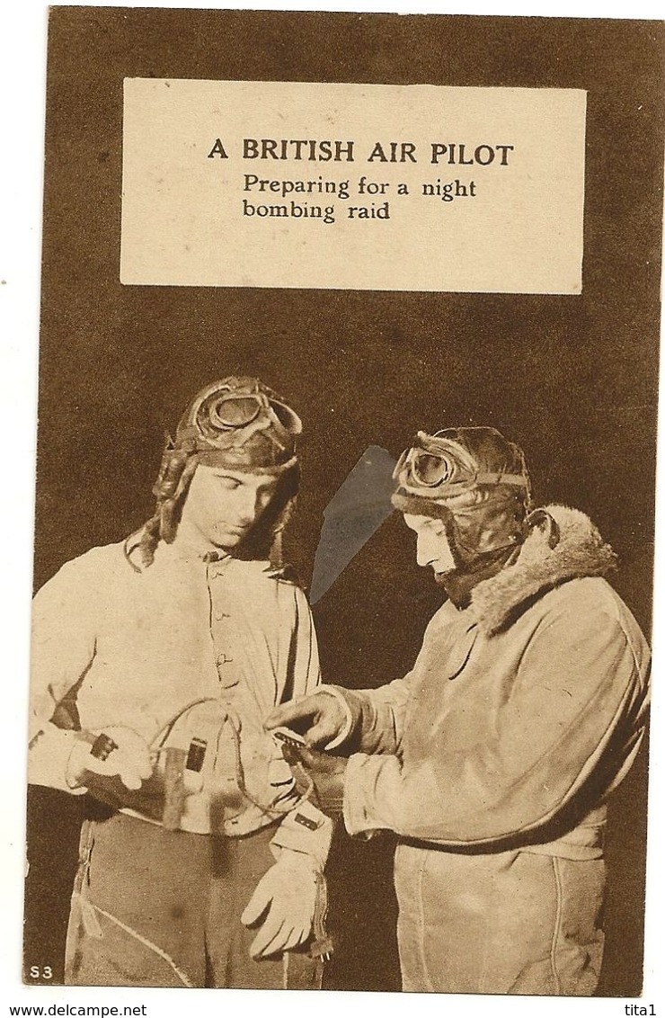 16 - A British Air Pilot - Preparing For A Night Bombing Raid - 1914-1918: 1st War