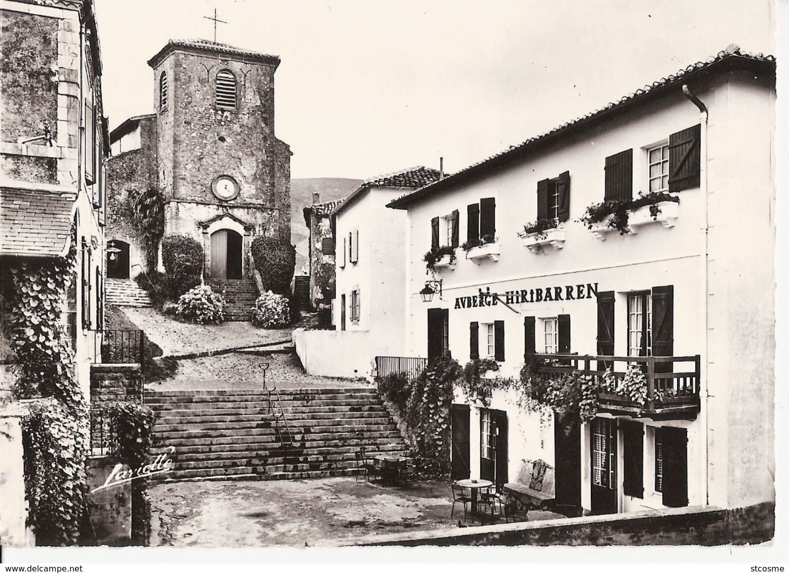 CP521 - Postcard - 64 - Biriatou, église Et Auberge Hiribarren - Biriatou