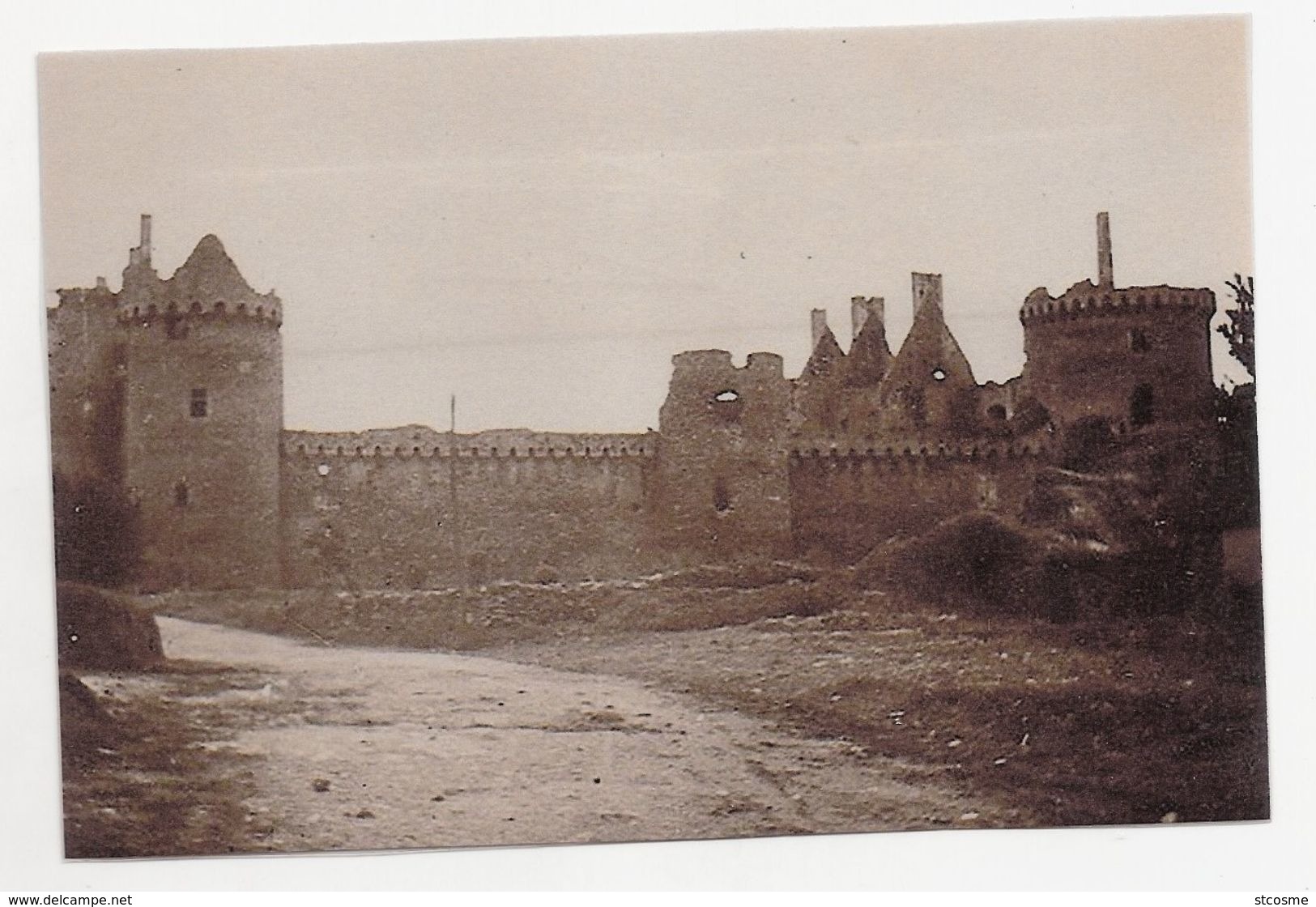 CP545 - Photographie - 56 - Sarzeau, Le Château Du XIII° Siècle En 1925 - Sarzeau