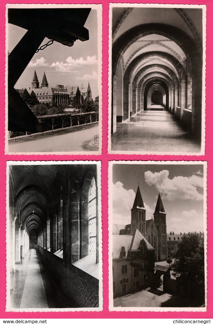 6 Cartes Photo - Maredsous - Eglise - Vue Intérieure Et Extérieure - Cour - PHOTO SERGYSELS - Anhée