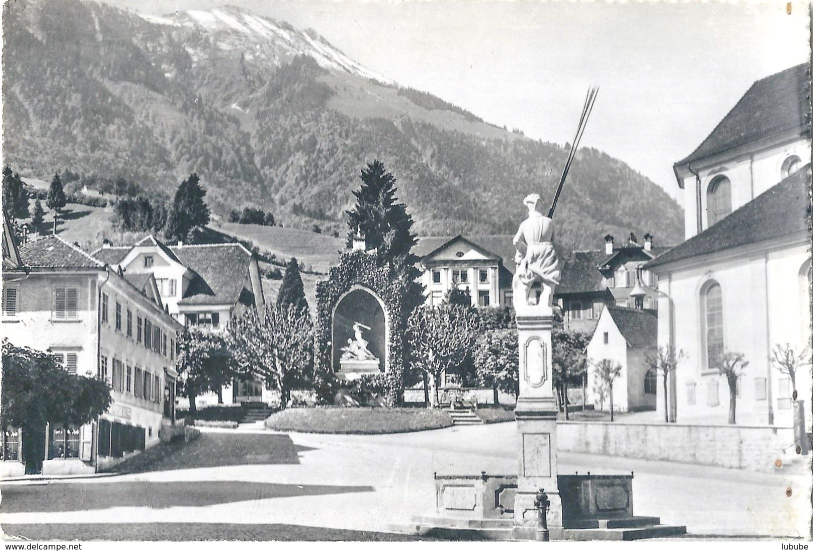 Stans - Dorfplatz             Ca. 1950 - Stans