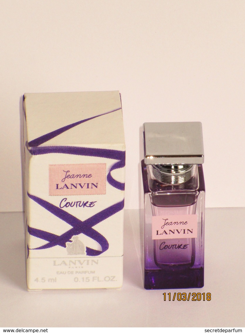 Miniatures De  Parfum Jeanne Lanvin  Couture De LANVIN EDP  4.5 Ml + Boite - Miniatures Femmes (avec Boite)