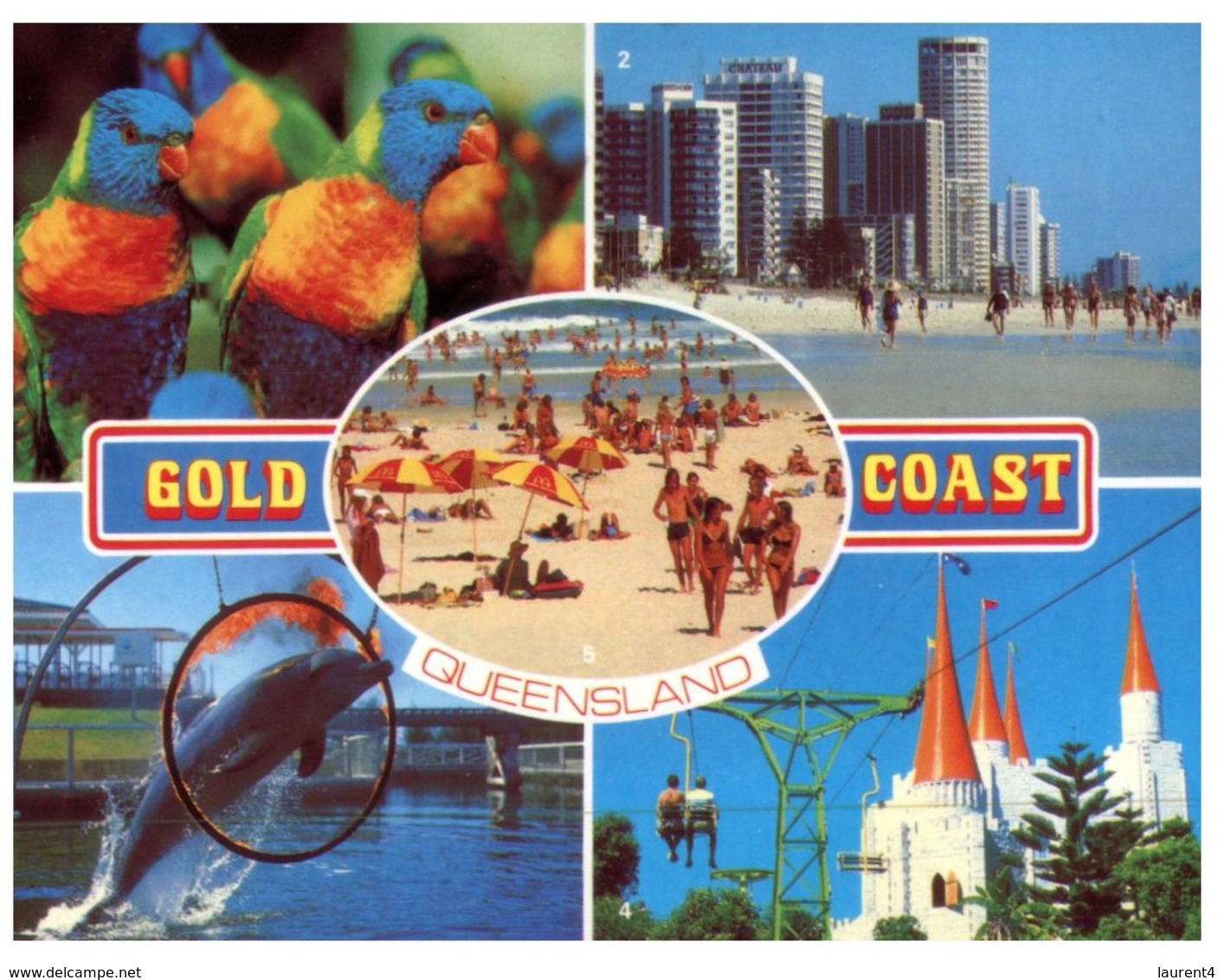 (PF 246) Australia - QLD  - Gold Coast (with Stamp At Back Of Card) - Gold Coast