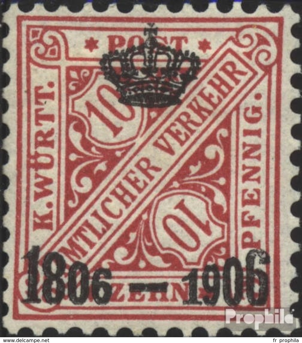 Württemberg D220 Avec Charnière 1906 Numéros Dans Signs - Autres & Non Classés