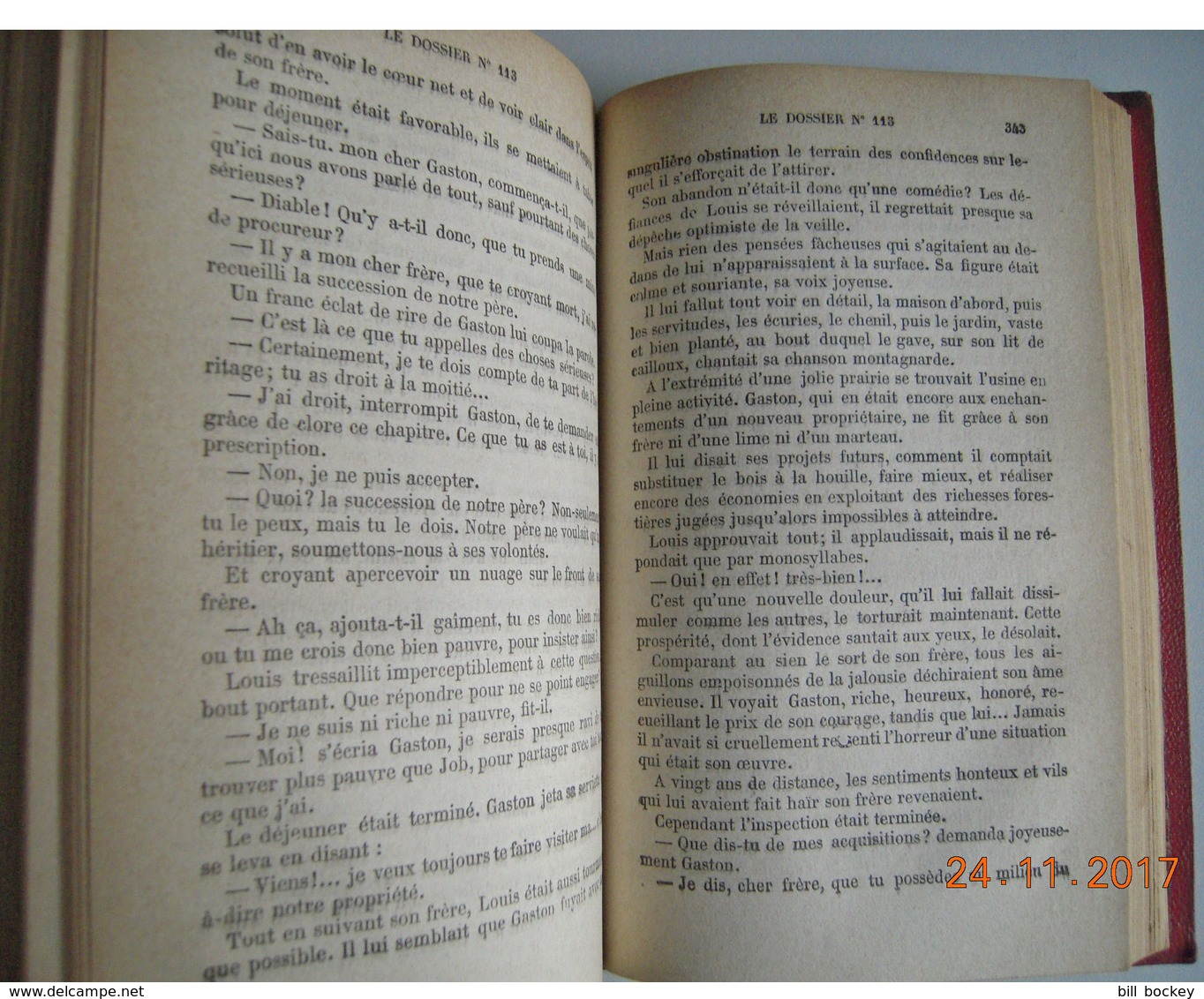 Roman Policier - Emile GABORIAU  "LE DOSSIER 113"  - Dentu 1874 - BON ETAT  Lecoq, Doyle,Christie, Leblanc, Leroux - Autres & Non Classés