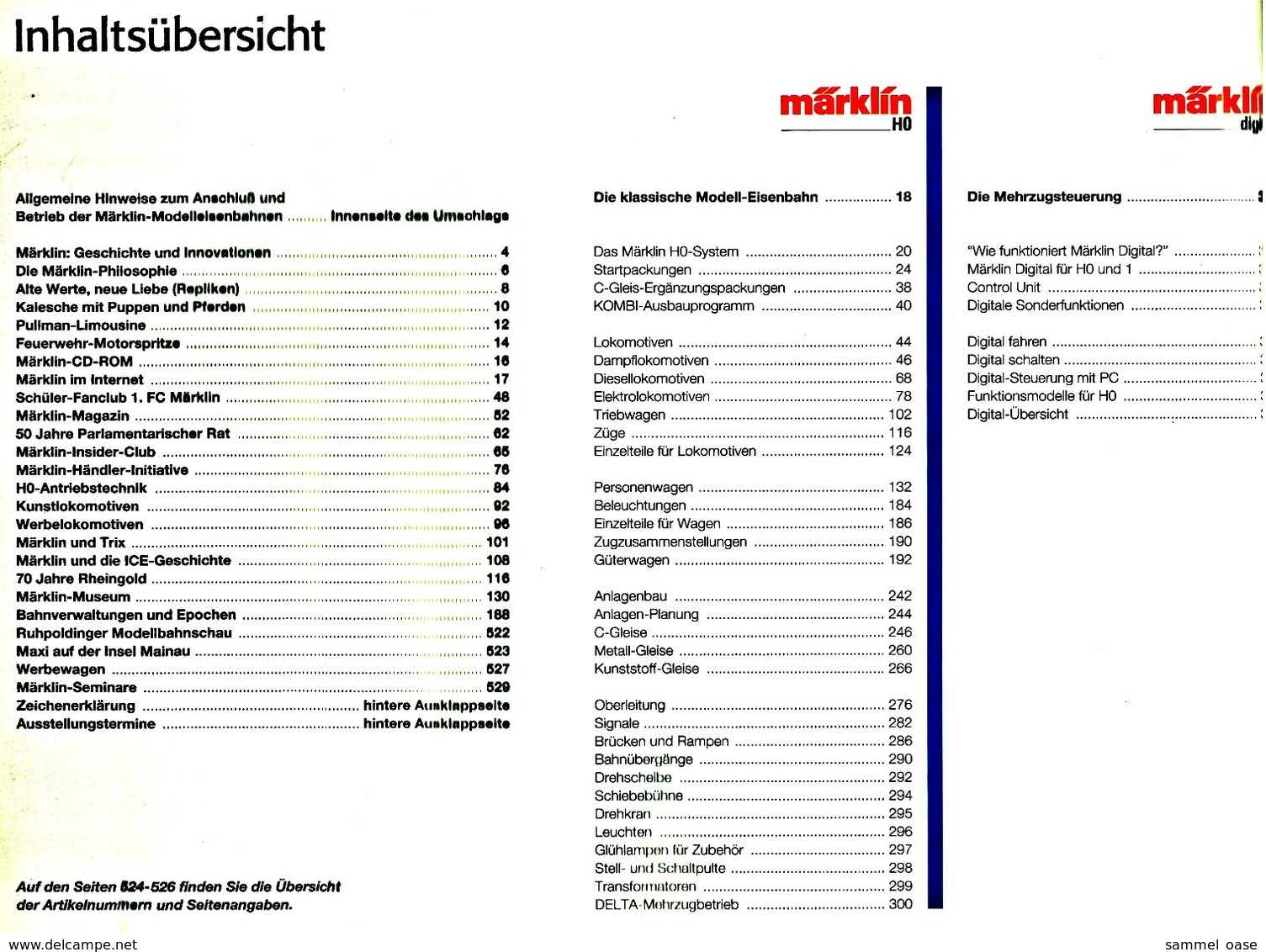 Märklin Katalog Gesammtprogramm 1998/99 DI  -  528 Seiten - Deutsch