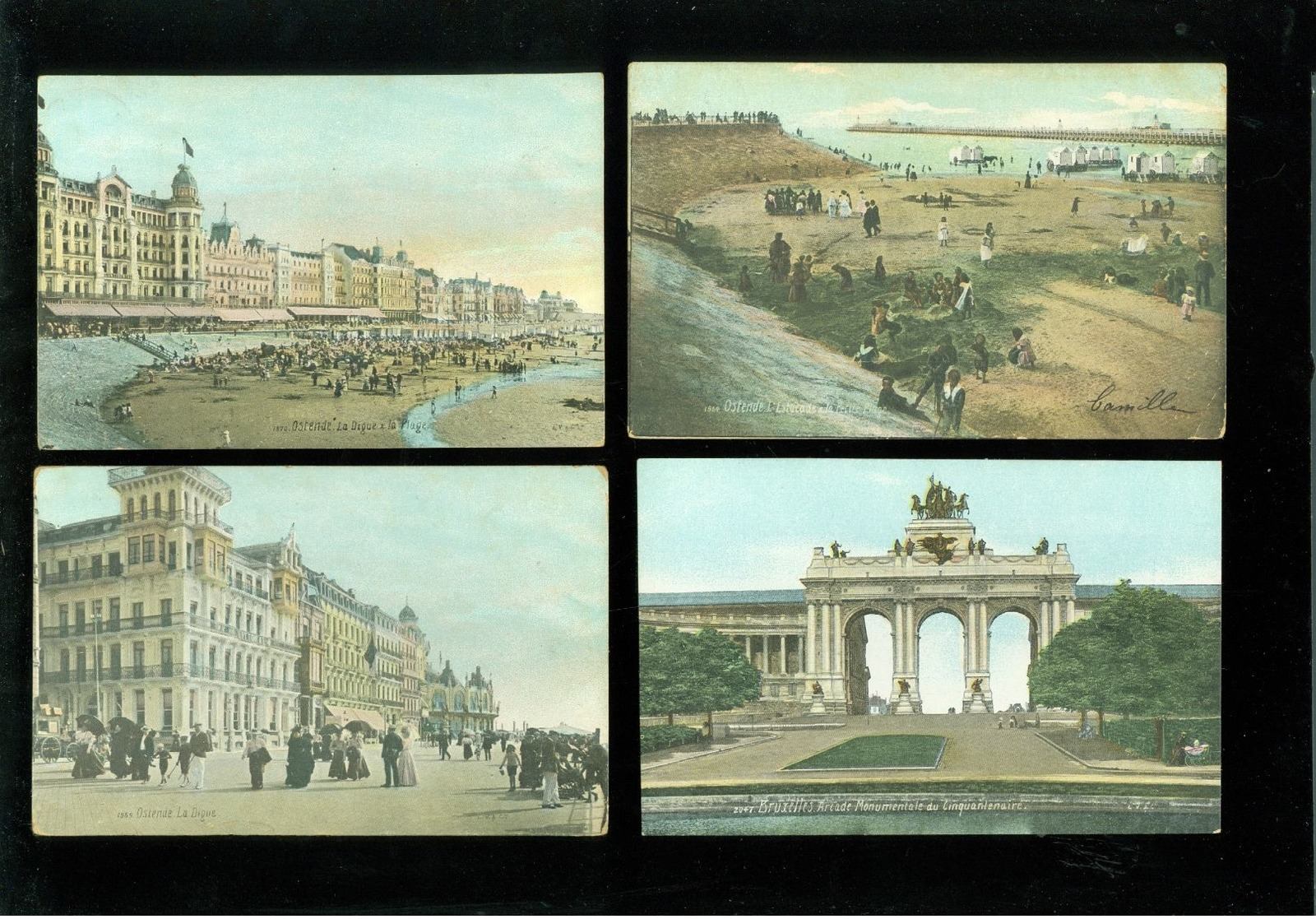 Beau lot de 60 cartes postales de Belgique " Aqua - Photo " , Paris      Mooi lot van 60 postkaarten van België