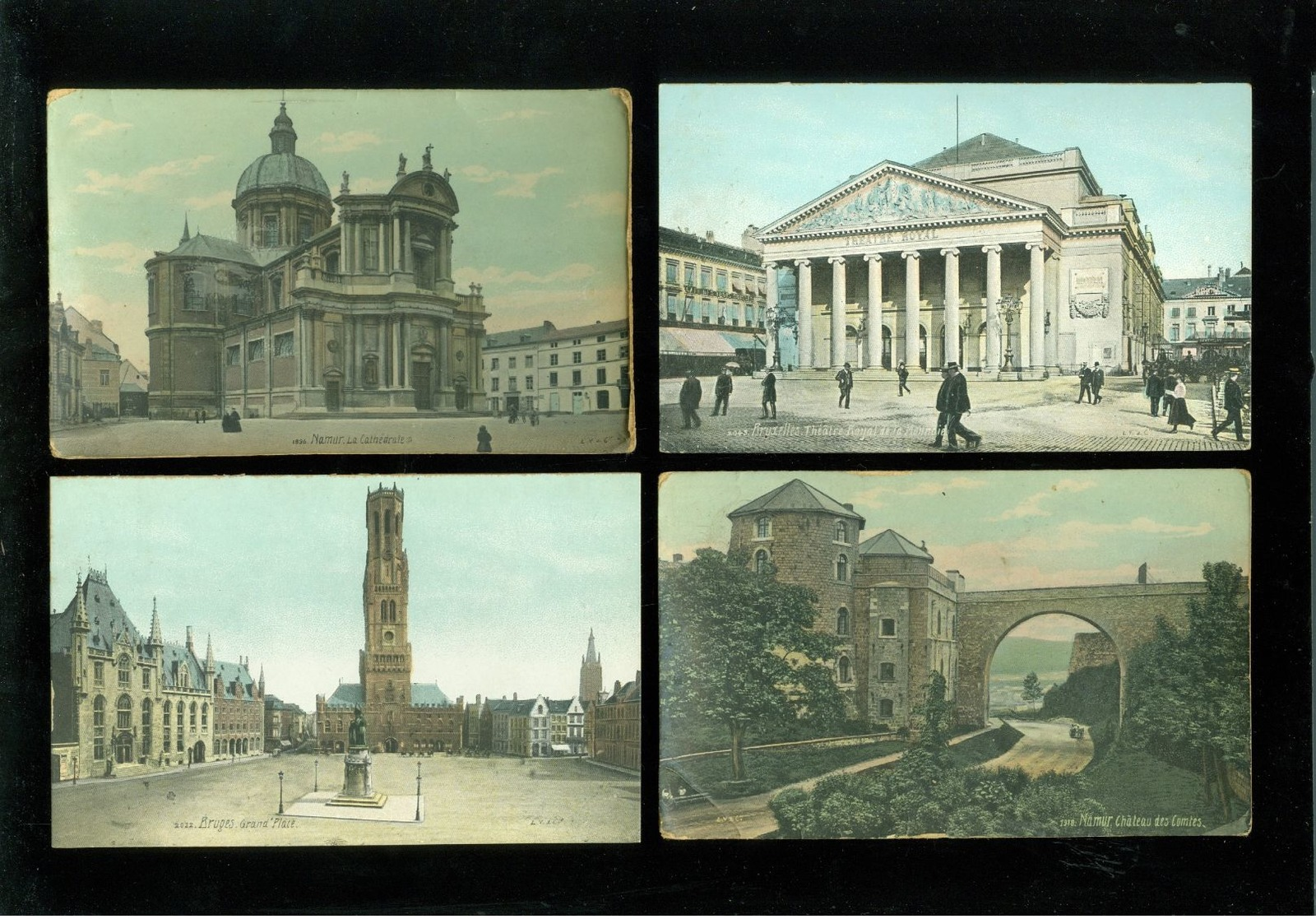Beau lot de 60 cartes postales de Belgique " Aqua - Photo " , Paris      Mooi lot van 60 postkaarten van België