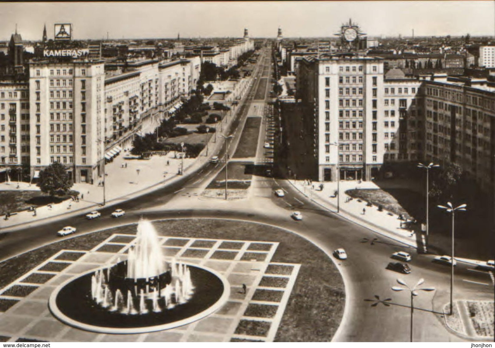 Germany - Postcard Unused -  Berlin - Strausberger Place - Karl Marx Avenue - 2/scan - Friedrichshain