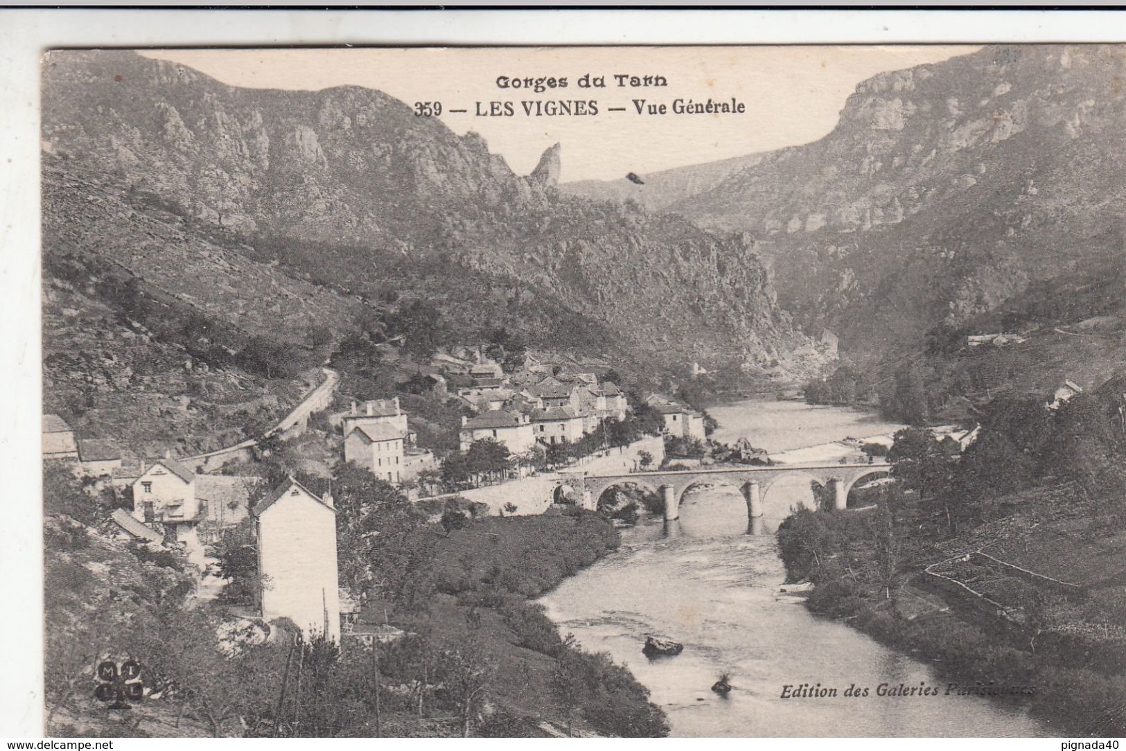 Cp , 48 , GORGES DU TARN , LES VIGNES , Vue Générale - Gorges Du Tarn