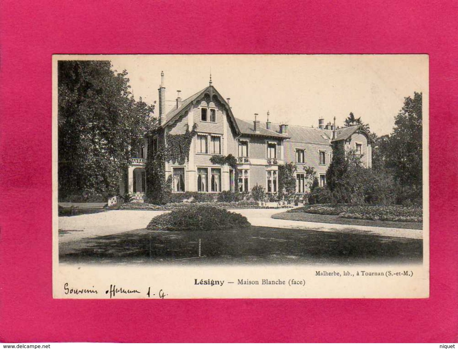 77 Seine Et Marne, Lésigny, Maison Blanche, 1904, (Malherbe) - Lesigny