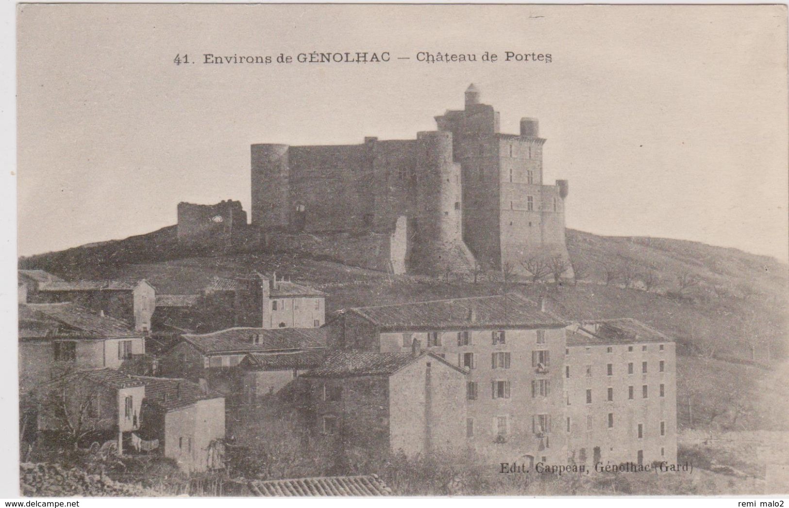 CARTE POSTALE   Environs De GENOLHAC 30  Château De Portes - Autres & Non Classés