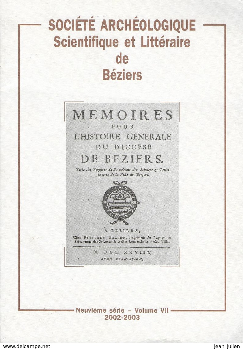 34 - BEZIERS  - Mémoires Du Diocese De Beziers - - Côte D'Azur