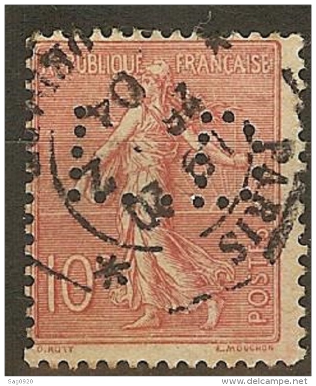 France-Perforé-N°129-Ancoper L.D 37-Indice 5 - Autres & Non Classés