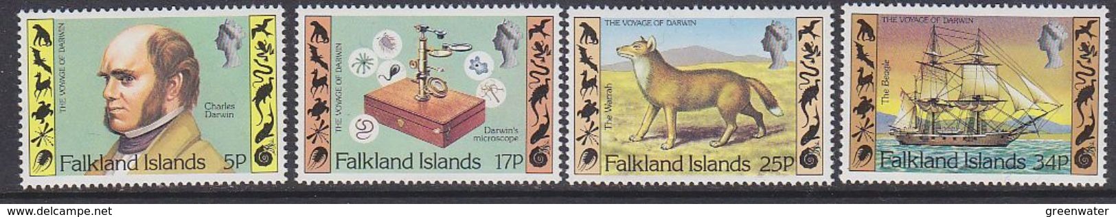 Falkland Islands 1982 Charles Darwin 4v  ** Mnh (37826E) - Falklandeilanden