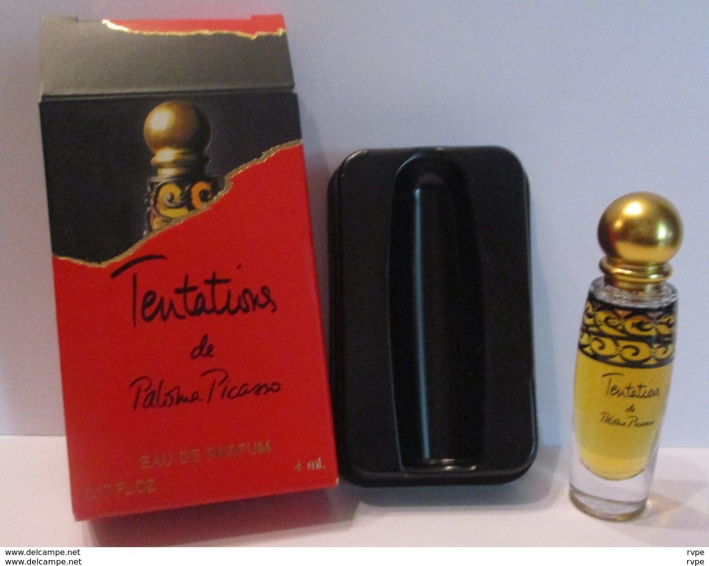 Miniature De Parfum. TENTATION De  Paloma Picasso 4 Ml  EAU DE  Parfum - Miniatures Femmes (avec Boite)