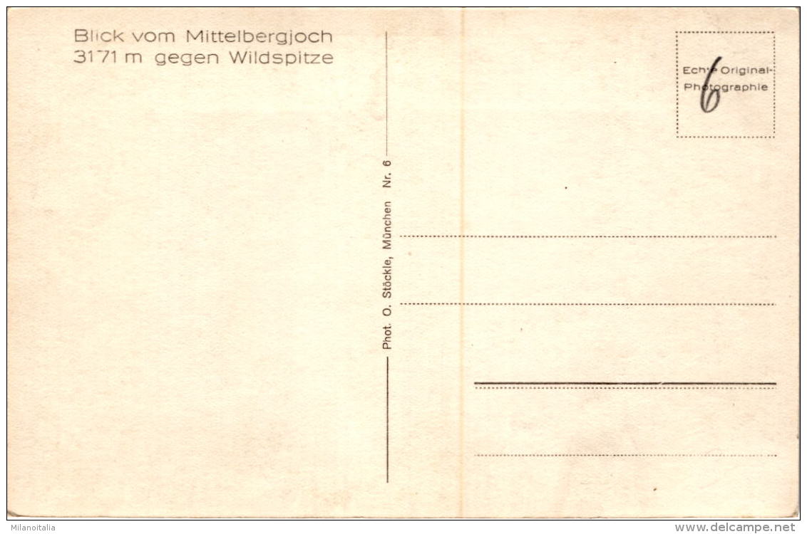 Blick Vom Mittelbergjoch Gegen Wildspitze (6) - Pitztal