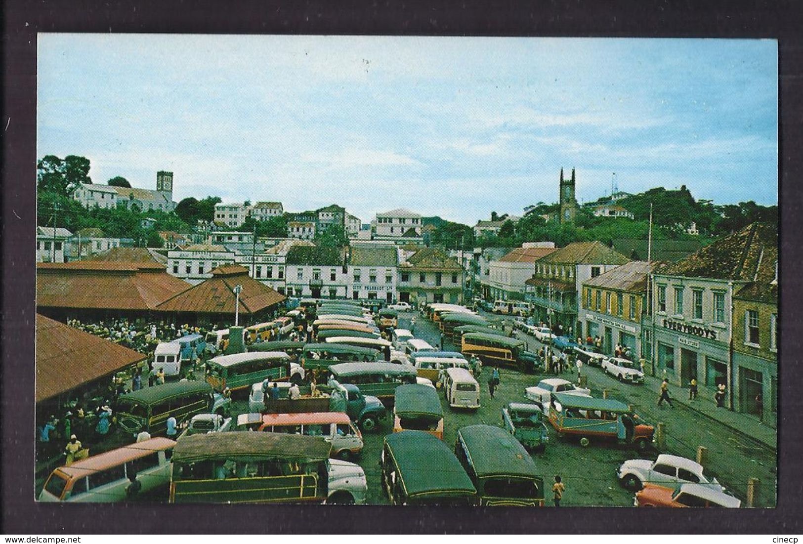 CPSM WEST INDIES - GRENADA - GRENADE - ST. GEORGE'S ( The Spice Island ) - Main Square And Market Place - TB ANIMATION - Grenada