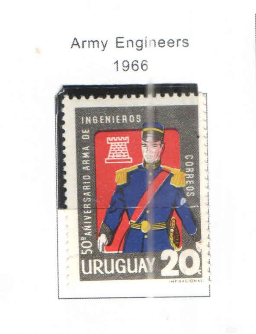 Uruguay PO 1966 Army Ingegn. Scott.730 Nuovo See Scans On Scott.Page - Uruguay