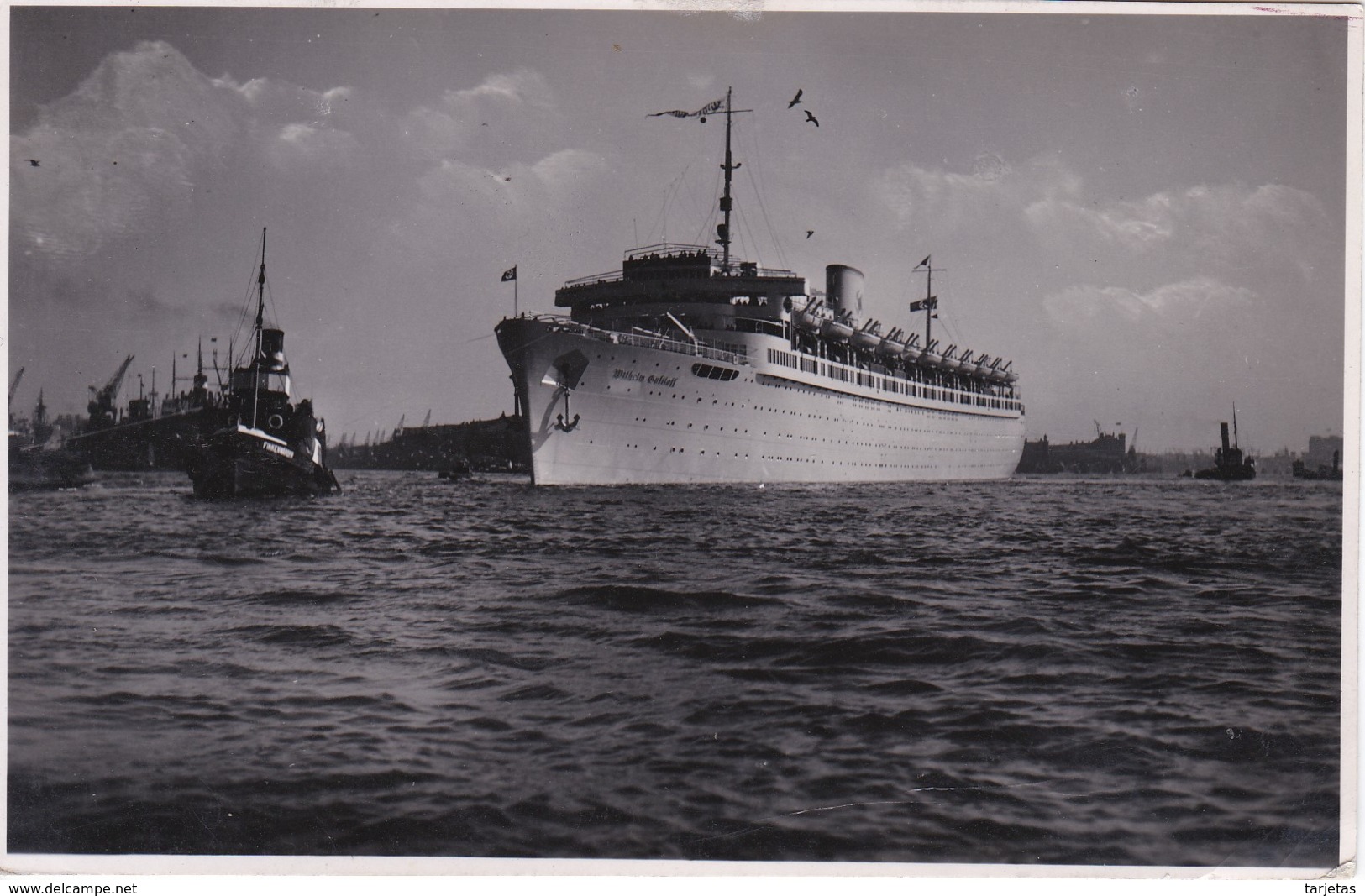 POSTAL DEL BARCO WILHELM (BARCO-SHIP) COLECCION GALILEA - Comercio